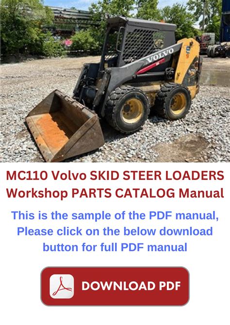 volvo skid steer service manual|volvo mc110 parts diagram.